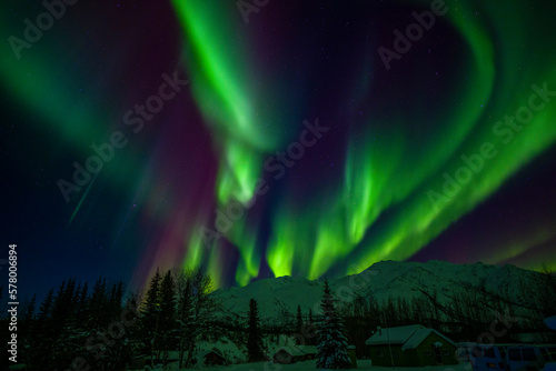 Aurora in Wisemen, Alaska