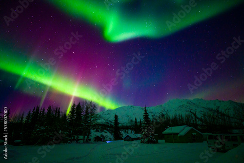 Aurora in Wisemen  Alaska