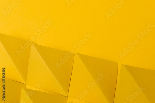 Abstract geometric yellow background with copy space © Milovan Zrnic