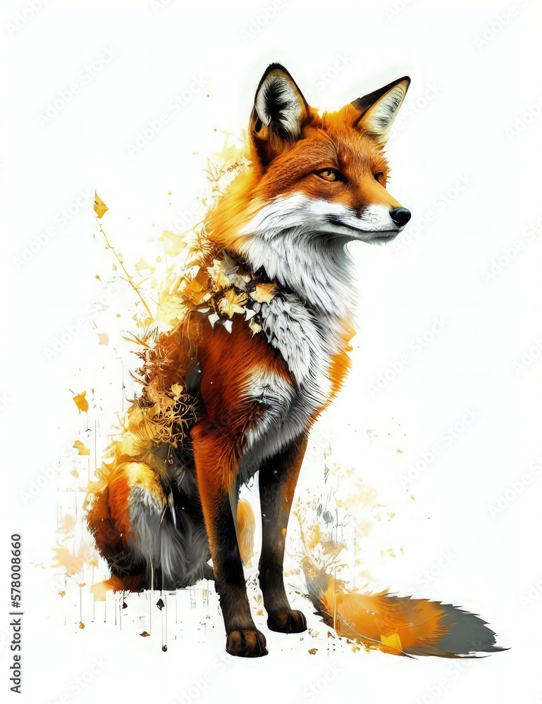 Obraz premium red fox