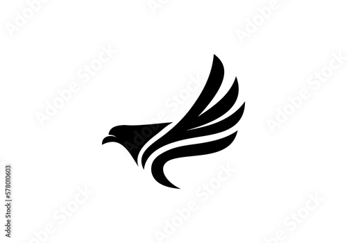 abstract Eagle fly logo space head eagle fly logo design