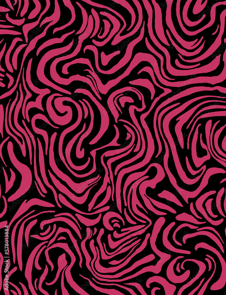 Seamless zebra pattern, liquid print. Seamless zebra pattern, liquid print.