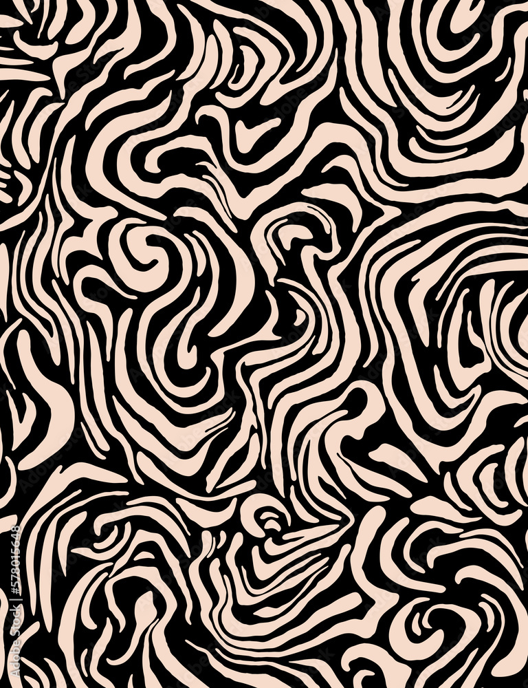 Seamless zebra pattern, liquid print. Seamless zebra pattern, liquid print.
