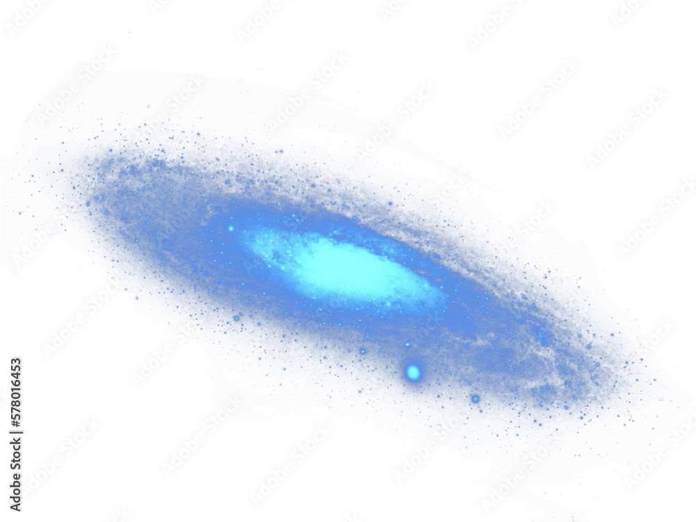 Fototapeta premium blue PNG Galaxy vintage