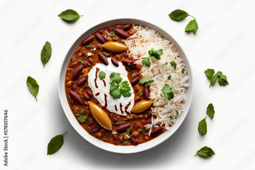 Rajma Chawal, Rajma Rice, Indian Food, food Photography, Generative Ai ...