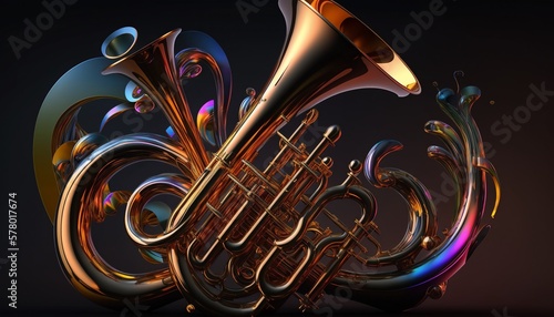 The Timeless Elegance of the Trumpet. Generative AI.