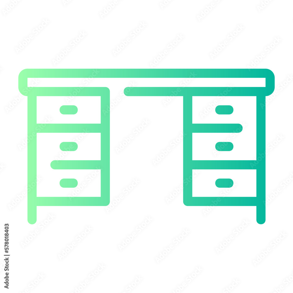 desk gradient icon desk gradient icon