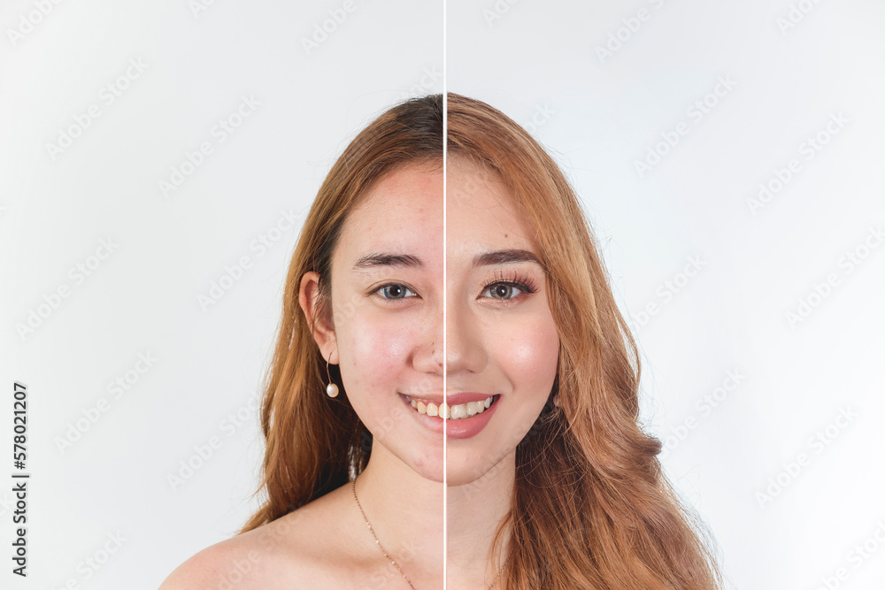 A naturally beautiful and proud southeast asian woman in her late teens without makeup and dyed hair. Pretty cute face isolated on a white backdrop. A naturally beautiful and proud southeast asian woman in her late teens without makeup and dyed hair. Pretty cute face isolated on a white backdrop.