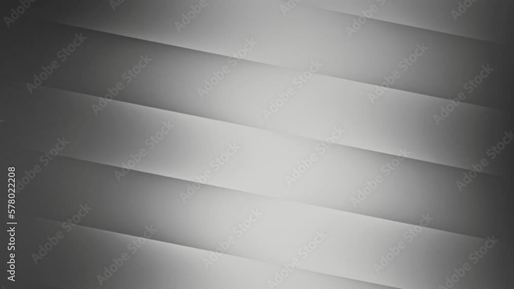 Digital minimal geometric 3d Background. Elegant light gray white seamless looped background. Diagonal white stripes animation. Digital minimal geometric 3d BG. Technology metallic line. Premium luxur