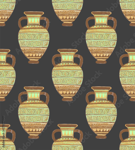 Seamless pattern of you meander