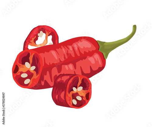 guajillo chilli hot vegetable