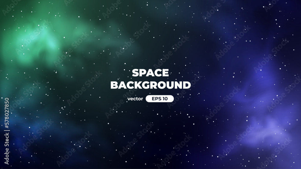 Space background with bright shining stars. Star universe. Beautiful colorful nebula. Starry night sky. Deep cosmos. Black outer space. Milky way galaxy. Science fiction. Vector illustration eps10. Space background with bright shining stars. Star universe. Beautiful colorful nebula. Starry night sky. Deep cosmos. Black outer space. Milky way galaxy. Science fiction. Vector illustration eps10.