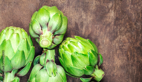 Obraz na plátně Artichoke flower buds