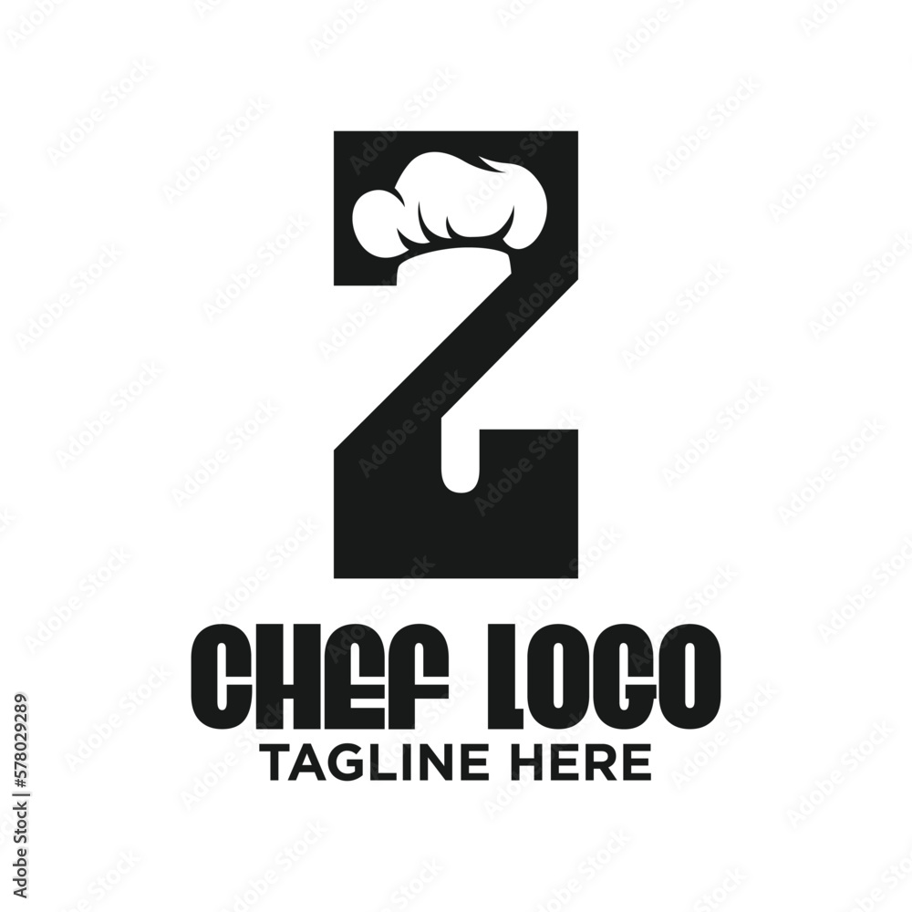 Letter Z Chef Logo Design Template Inspiration, Vector Illustration. Letter Z Chef Logo Design Template Inspiration, Vector Illustration.