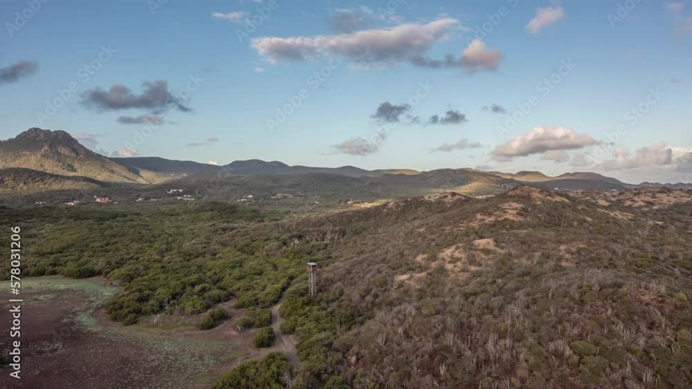 Hyperlapse with moving clouds in the Caribbean Hyperlapse with moving clouds in the Caribbean
