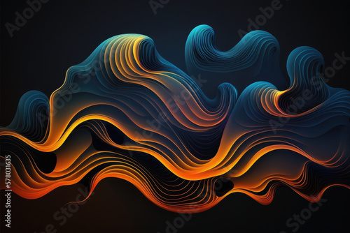 Colorful_abstract backround. Generative AI
