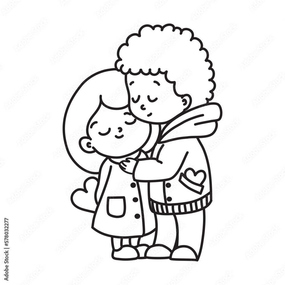 stick figure couple with heart shaped above stick figure couple with heart shaped above