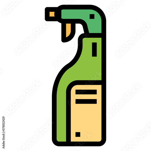 spray starch filled outline icon style