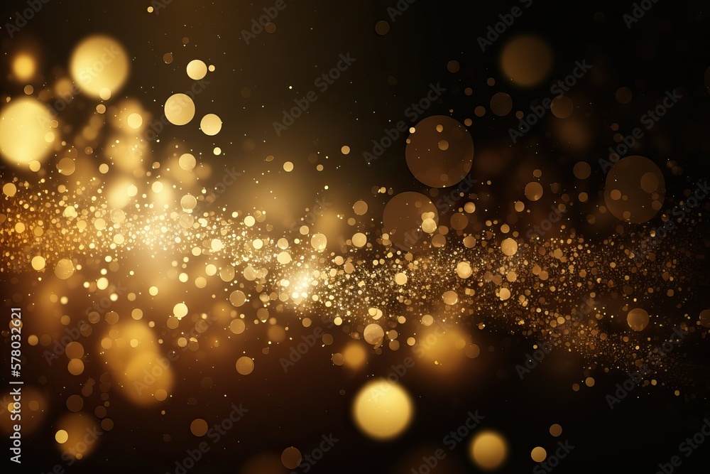 Obraz premium Background sparkling dark gold colour (Ai generated)