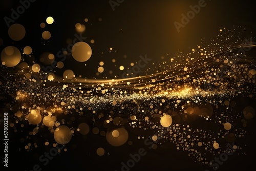 Background sparkling gold colour (Ai generated) © thesweetsheep