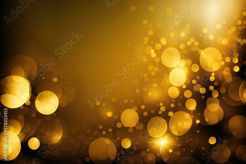 Background sparkling yellow gold colour (Ai generated)