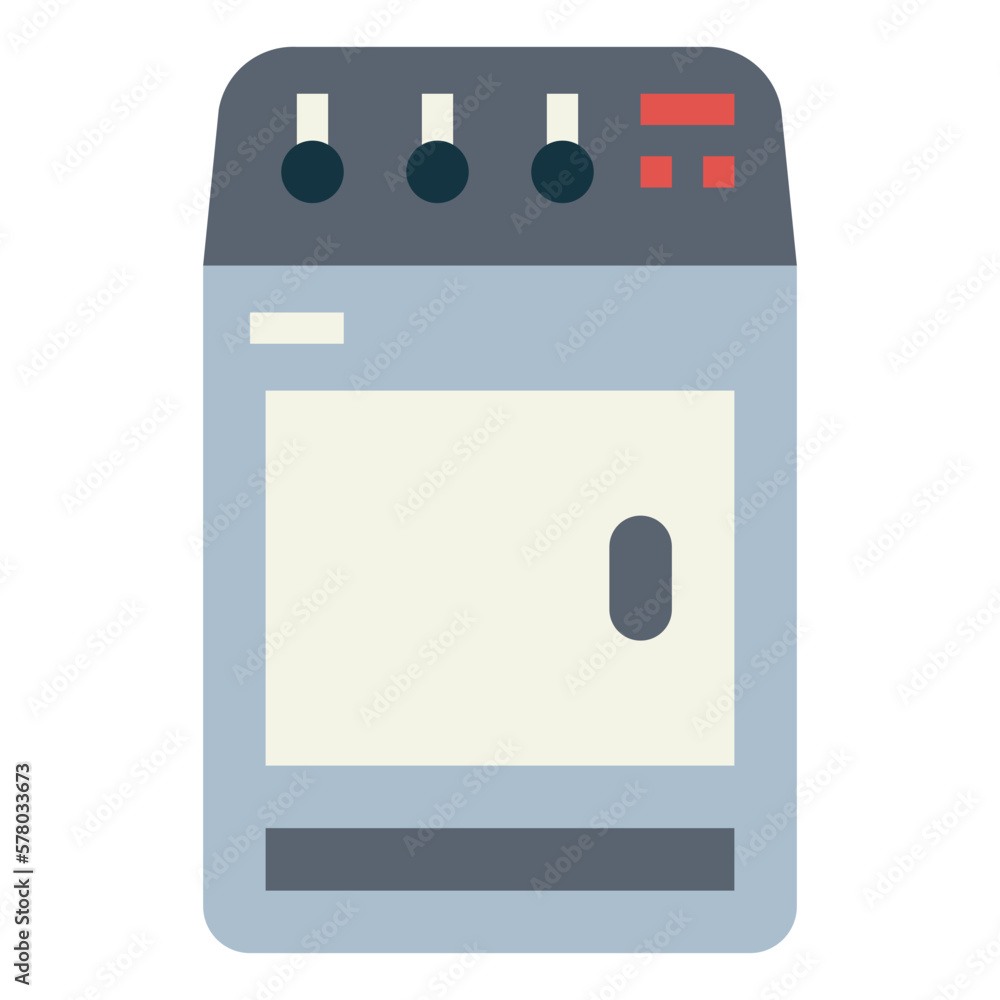 washing machine flat icon style washing machine flat icon style