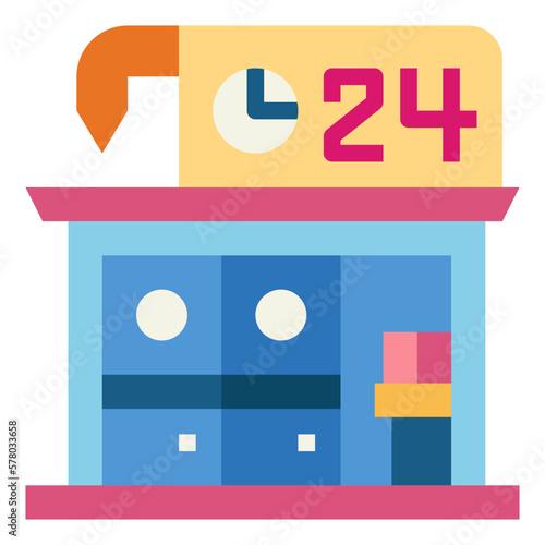 laundry service flat icon style