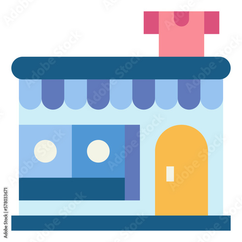 laundry service flat icon style