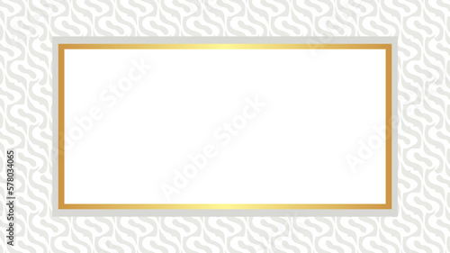 Gold frame with a pattern background