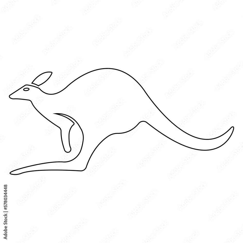 kangaroo icon illustration vector kangaroo icon illustration vector