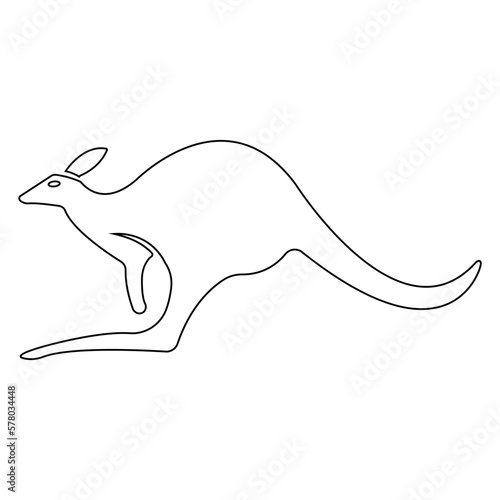 Fototapeta Naklejka Na Ścianę i Meble -  kangaroo icon illustration vector