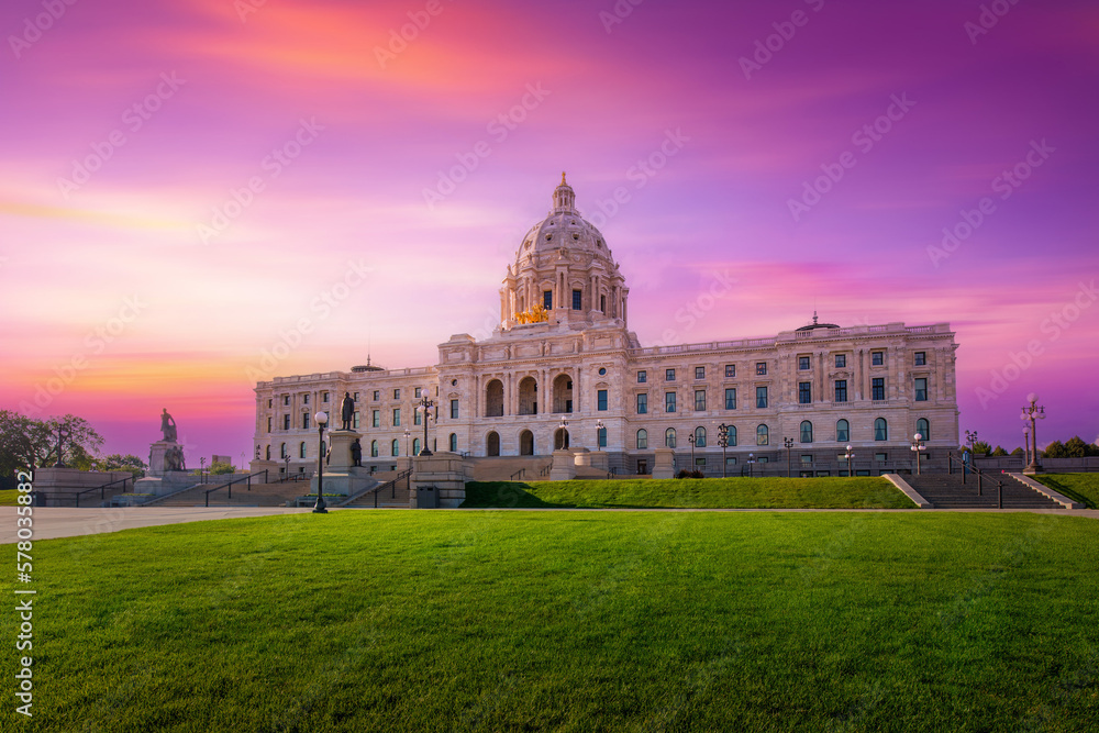 Minnesota State Capitol building in St. Paul, Minnesota