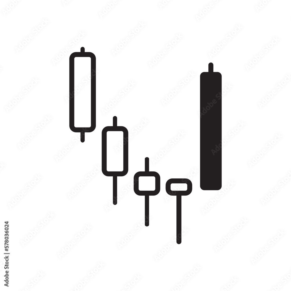 Business candle stick graph chart. Vector illustration Business candle stick graph chart. Vector illustration