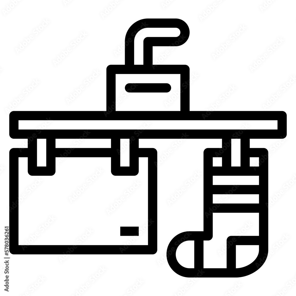 clothesline line icon style clothesline line icon style