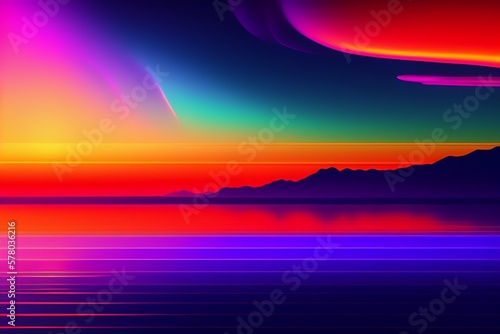 Abstract colorful background AI illustration © Eduardo