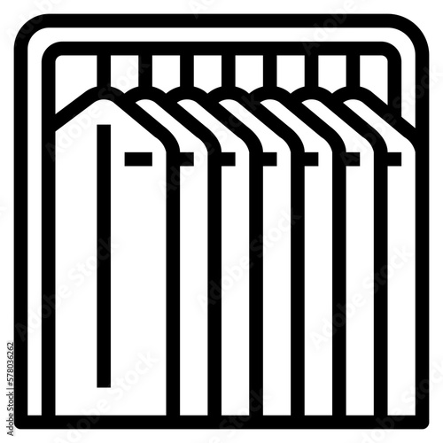 clothesline line icon style