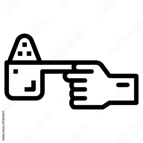 detergent line icon style