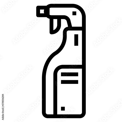 spray starch line icon style
