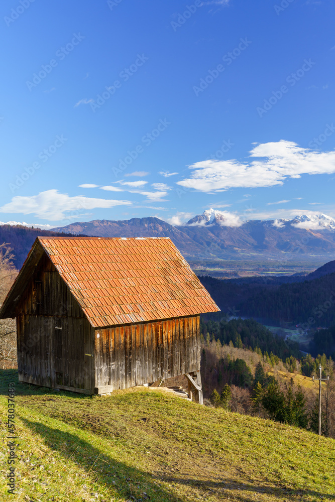 A hut in the alps