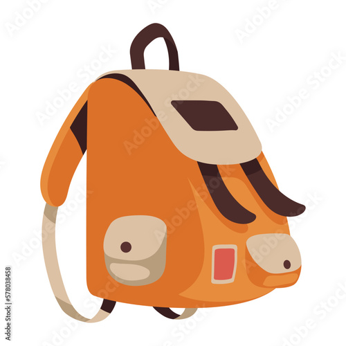 orange camping travel bag