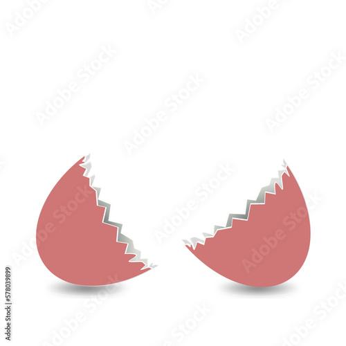 Ostermotiv rot Ostern Osterei offen