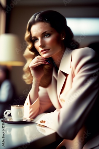Business woman in cafe