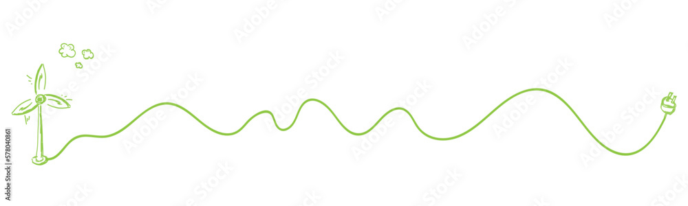Windrad Windenergie Energie Wind Band Banner Grün Windrad Windenergie Energie Wind Band Banner Grün