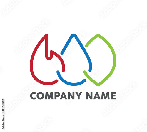 Heizung Sanitär Logo Icon	
