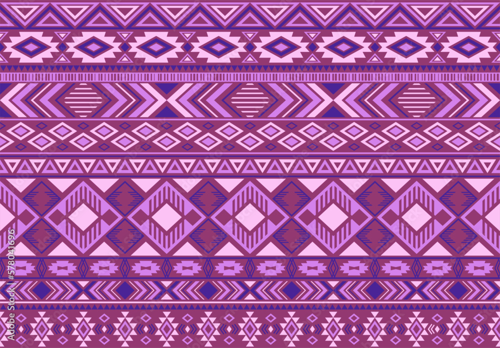 Indian pattern tribal ethnic motifs geometric seamless vector background. Cool indian tribal motifs clothing fabric textile print traditional design with triangle and rhombus shapes. Indian pattern tribal ethnic motifs geometric seamless vector background. Cool indian tribal motifs clothing fabric textile print traditional design with triangle and rhombus shapes.