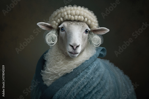 Diva sheep, generative ai © Johannes