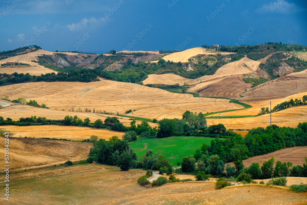 Landscape in Val d Orcia near Asciano