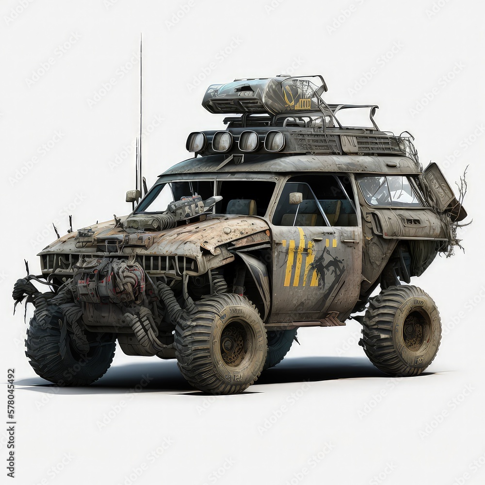 Wasteland buggy, post apocalypse off road vehicle Wasteland buggy, post apocalypse off road vehicle