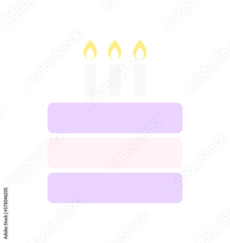 Kolorowy tort ilustracja