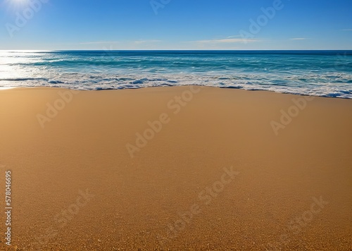 beautiful sea waves on the beach